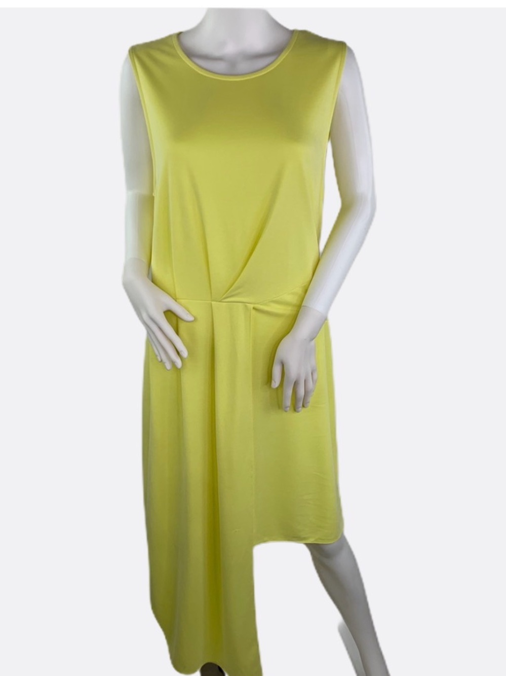 Bar III Sleeveless Asymmetrical Dress in Lemon